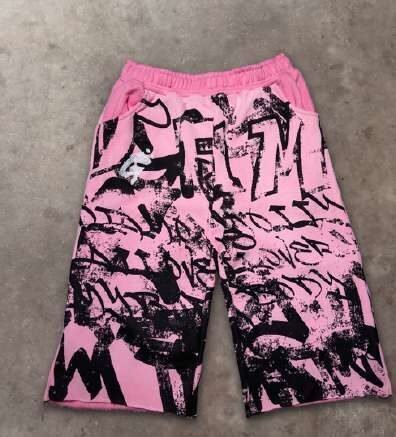 Pink graphic shorts
