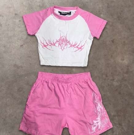 Pink two-piece set